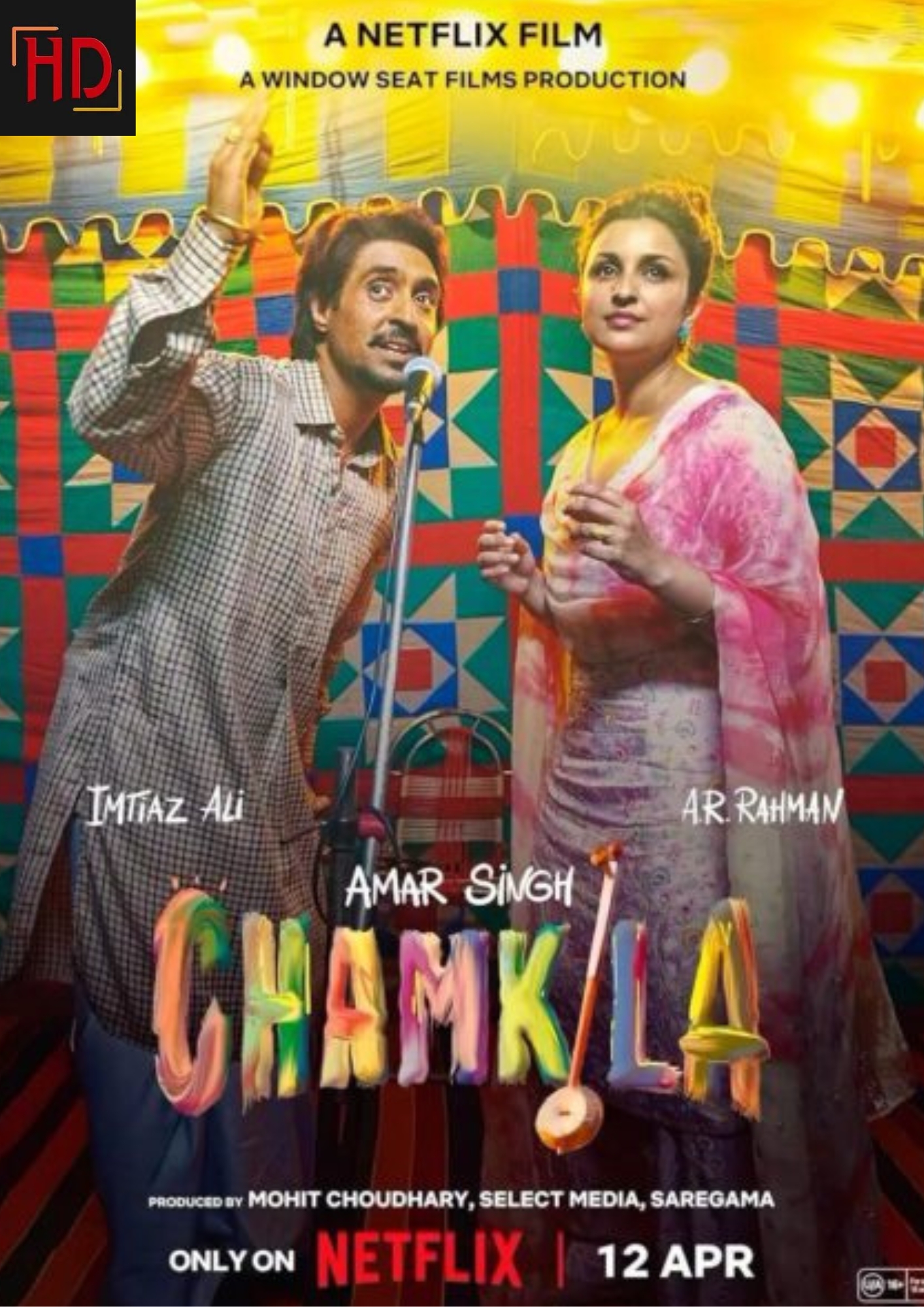 amar singh chamkila poster.